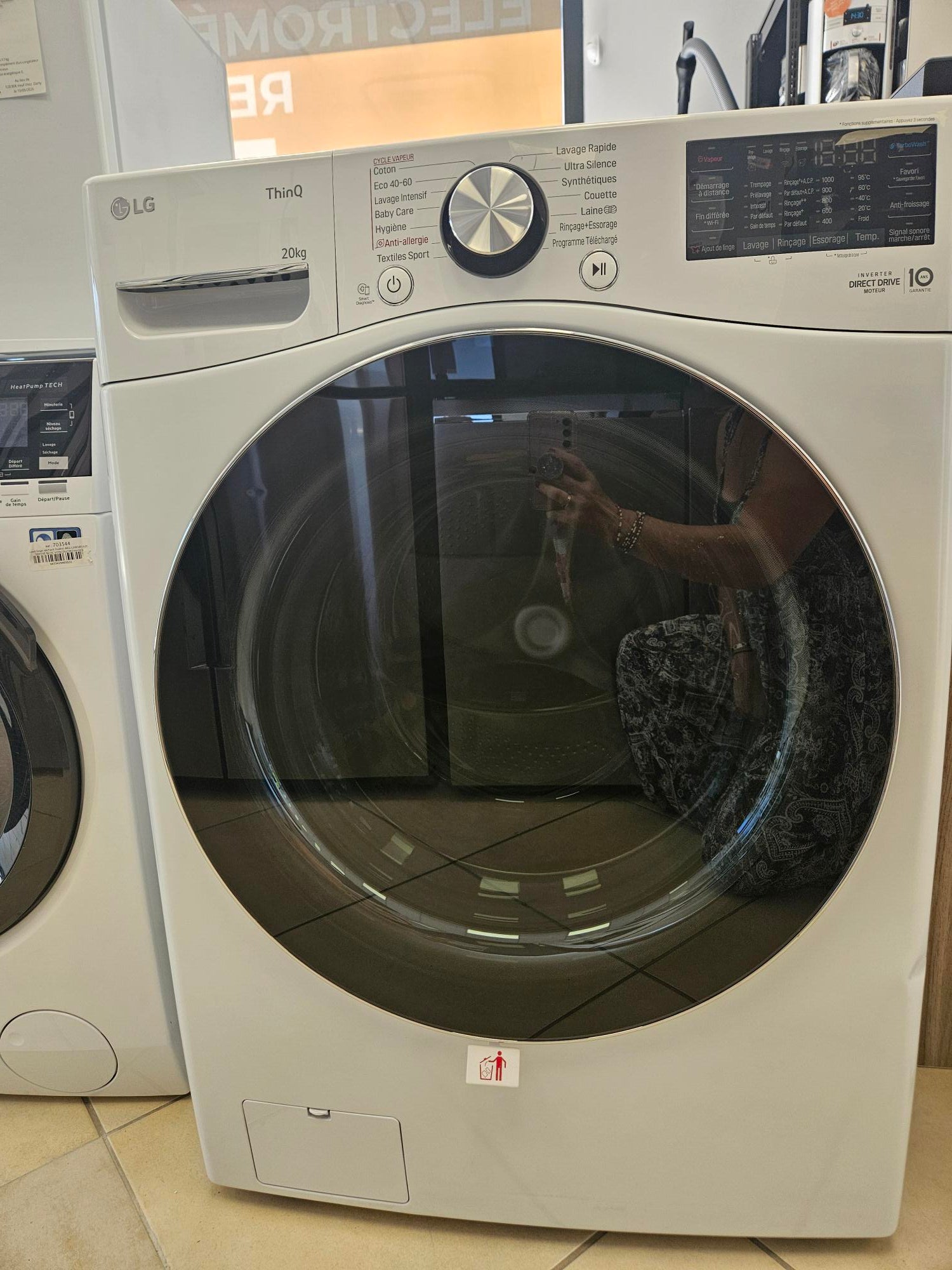 LG - F20P12WST Capacité 20 Kg Lave - linge hublot