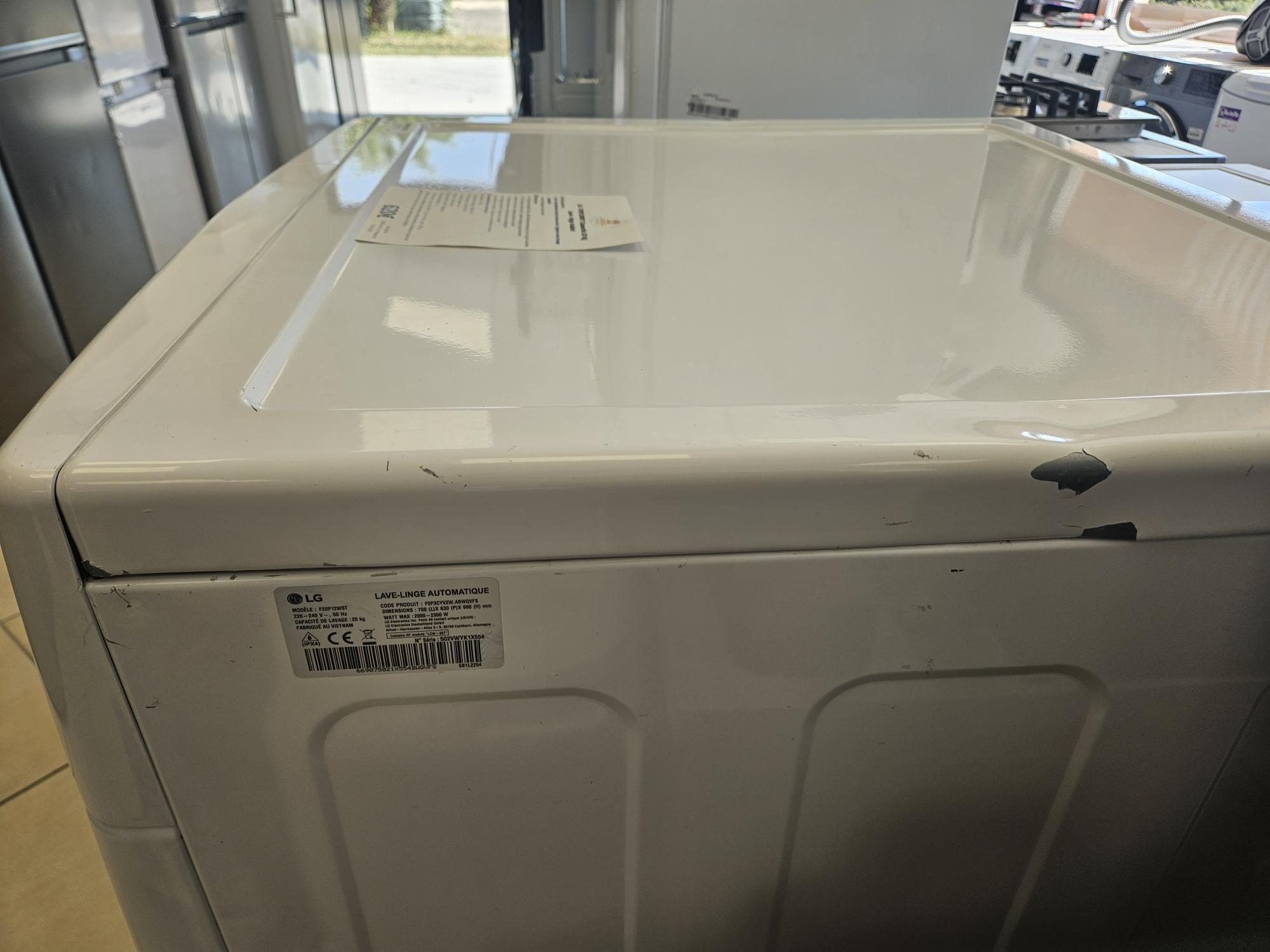 LG - F20P12WST Capacité 20 Kg Lave - linge hublot
