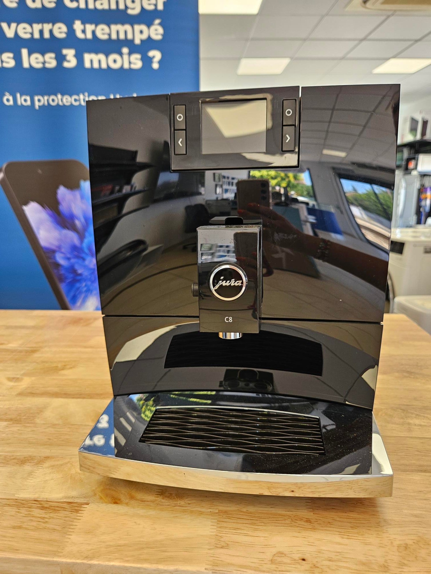 ☕ JURA C8 Piano Black – Machine à café à grain automatique premium