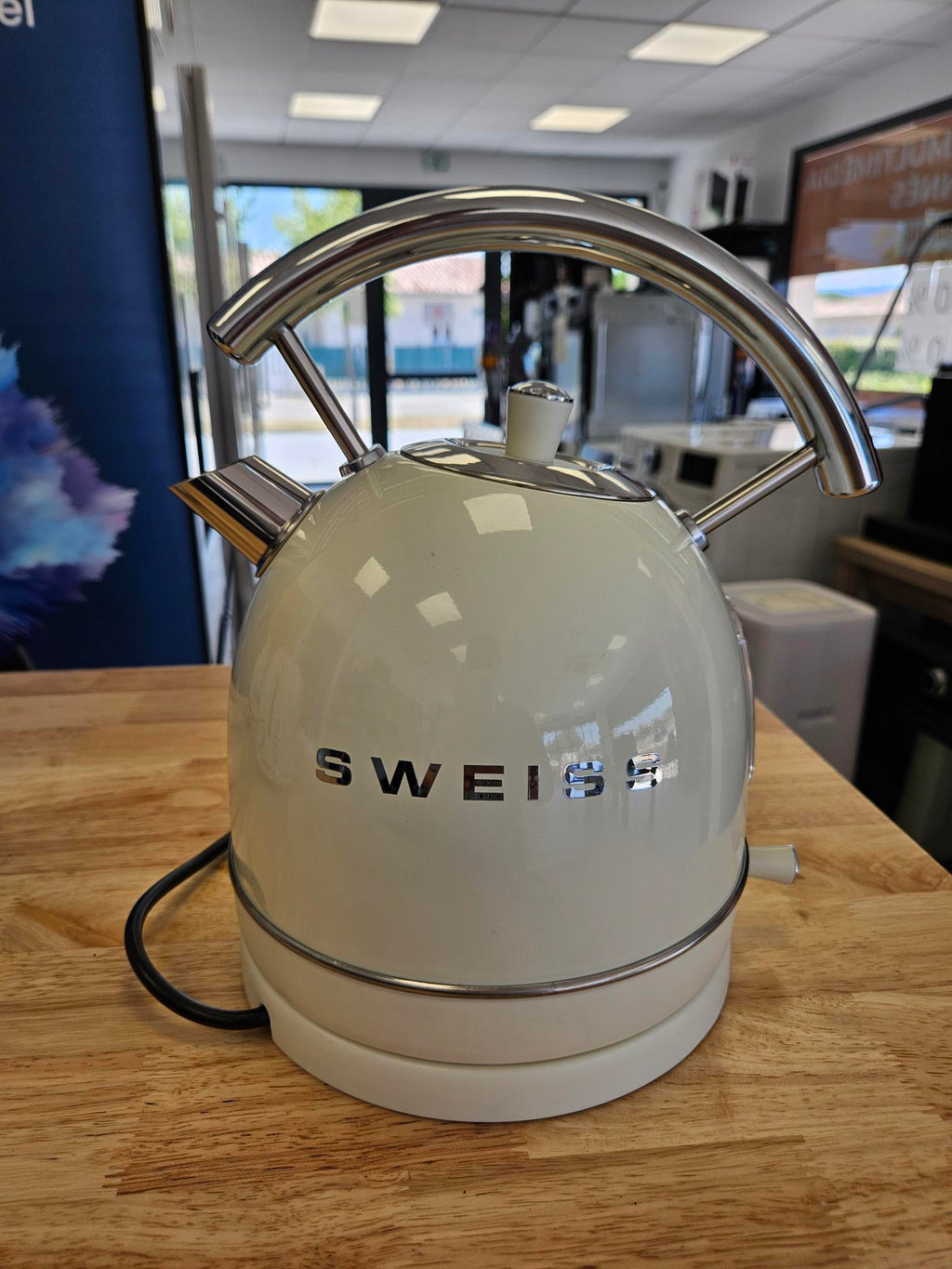 ☕🍞 SWEISS GRVKTL8 – Pack Grille-pain + Bouilloire Vintage