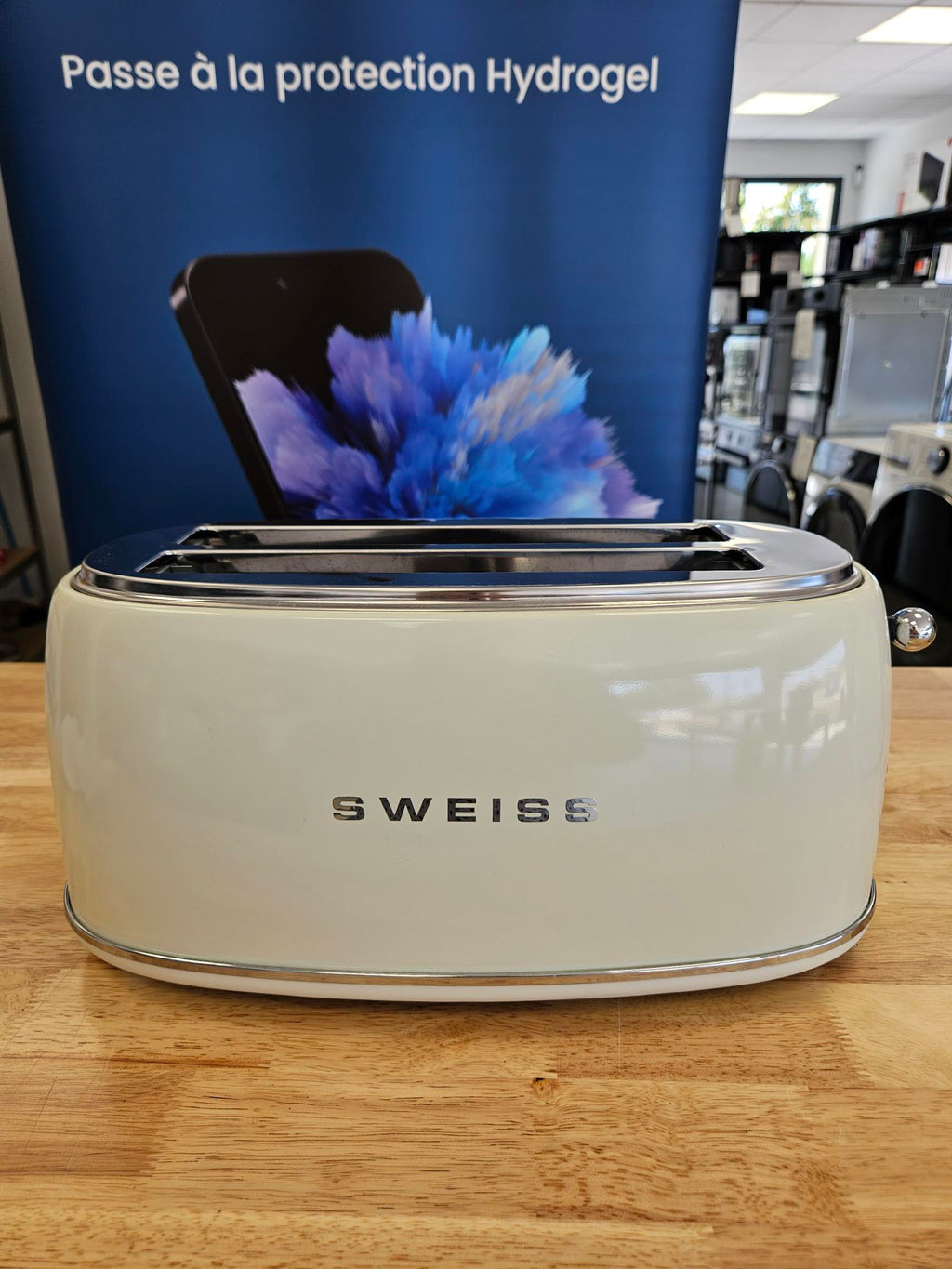 ☕🍞 SWEISS GRVKTL8 – Pack Grille-pain + Bouilloire Vintage