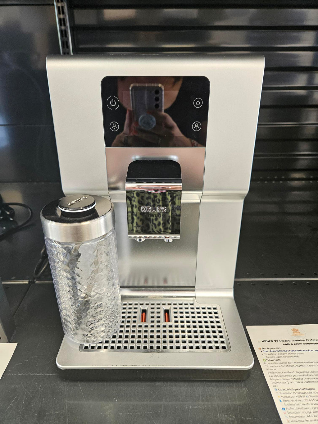 ☕ KRUPS YY4491FD Intuition Preference+ – Machine à café à grain automatique